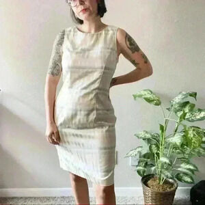Vintage plaid shift‎ dress size large